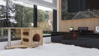 Load image into Gallery viewer, Nina Cat House Scratcher Post w/ Cushion Bed
