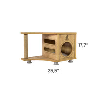 Load image into Gallery viewer, Nina Cat House Scratcher Post w/ Cushion Bed
