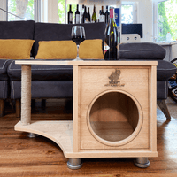 Load image into Gallery viewer, Nina Cat House Scratcher Post w/ Cushion Bed
