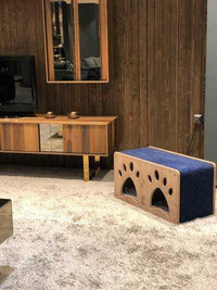 Load image into Gallery viewer, Handmade Luxury Pet Luna Cat House &amp; Scratcher with Soft Mattress
