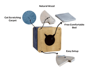 Load image into Gallery viewer, Kylo Cat Condo &amp; Scratcher
