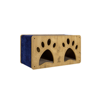 Load image into Gallery viewer, Handmade Luxury Pet Luna Cat House &amp; Scratcher with Soft Mattress
