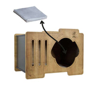 Load image into Gallery viewer, Ozzy Handmade Luxury Modern Dog House w/ Mattress
